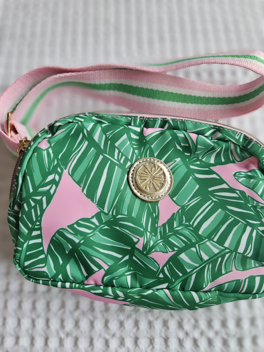 Lilly Pulitzer Jeanie Belt Bag in the Lets Go Bananas